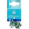 Clips cables métalliques acier-Galv. 6,5mm a 2Stck. (Par 10)
