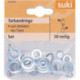 Set de paumelles de porte. Ø5x10x2- 11x18x2.acier galv. Contenu : 30