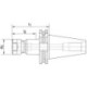Mandrin à pinces court DIN69871ADB SK40-ER16 HAIMER