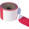 Cordon 60mm rouge/blanc autocollant. a 66m