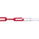 Chaine plastique rouge/blanc 6,0mm