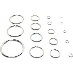 Anneau porte clés SL50/2,8 Acier durci nickel (Par 100)