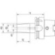 Mandrin de frettage DIN69863A A63 6.0x130mm HAIMER