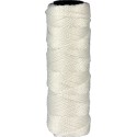 Cordeau nylon 1,3mm blanc 50m