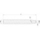 Rallonge de mandrin de frettage Extra Slim h6 160x16x4mm HAIMER
