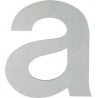 Lettre A en acier inoxydable 232142