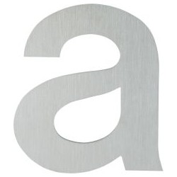 Lettre b en acier inoxydable