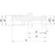 Boulon de serrage JISB6339 BT50 Arrosage intérieur 45Grad HAIMER
