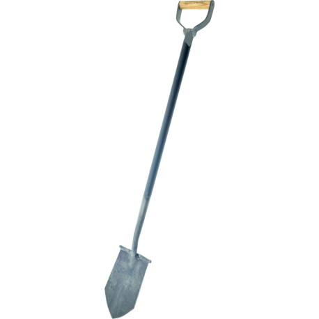 Bêche pointue Manche D Manche forgé en une seule pièce