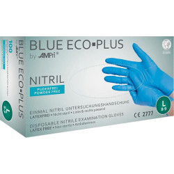 Gants à usage unique en nitrile. BLUE ECO PLUS. non poudré. Taille 2XL