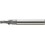 Fraise à fileter GFS en carbure monobloc, arrosage central, 2 x d, fini brillant, Filetage : M6, Pas 1,00 mm, Lames de l1 13,5 mm