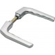 Poignée de porte Paire de Francfort 117L VK 8 mm en aluminium F1, Couleur Naturelle 232149