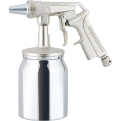 Pistolet de sablage avec godet en aluminium. Buse de 6 mm. Prise NW7.2 RIEGLER.