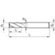 Fraise ratios longue DIN6527 VHM FIRE INOX Z4 queue HA 20mm GÜHRING