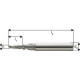 Fraise à percer et fileter BGF en carbure monobloc, avec arrosage central, 2 x d, sans revêtement, Filetage : M10, Pas 1,50 mm