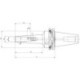 Mandrin HPH 3Grad DIN69871ADB SK40 8mm WTE