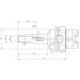 Mandrin HPH 3Grad DIN69893A HSK-A63 8mm WTE