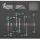 Module d'outillage 2/3 manche en T femelle Wera