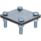 Connecteur en croix 60x60x4 M8x25 fvz. Fl/fl (Par 25)