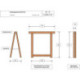 Chevalet pliable en bois 75x75cm. pliable. Profi