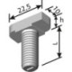 Vis à tête marteau HS 28/15 acier inoxydable A4 M12x 40 (Par 100)