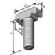 Vis à tête marteau HS 50/30 Acier inoxydable A4 M12x 40 (Par 50)