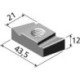 Plaque filetée type 50/30 acier inoxydable A4 M12 (Par 100)