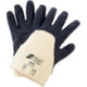 Gant en nitrile.bleu. Manchette.partiellement enduite. Taille 11
