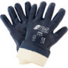 Gant en nitrile.bleu. Manchette.entièrement revêtue. Taille 10