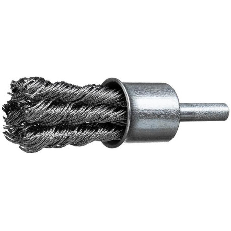 Brosse pinceau Xtreme acier23x29x0.3mm. Tige 6mm torsadée. 8Z.