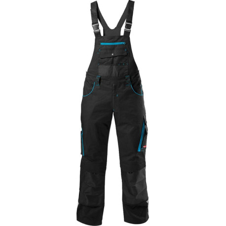 Salopette H FORTIS 24. noir/turquoise. Taille 56.