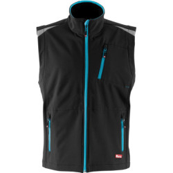 Gilet homme 24. noir/turquoise. Gr.XL