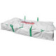Sac à panneaux 260x125x30cm. Pression d'avertissement amiante. 1500kg FORTIS Bau