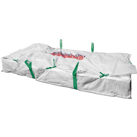 Sac à panneaux 260x125x30cm. Pression d'avertissement amiante. 1500kg FORTIS Bau