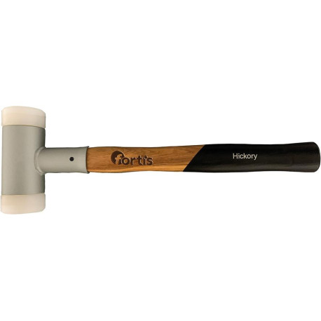 Marteau 30mm avec manche en hickory sans rebond FORTIS