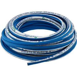 Tuyau à vapeur de lactosérum EPDM. bleu. 19x6.0mm. 40m FORTIS (Par 40)