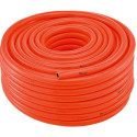 Tuyau d'eau de sécuritéPVC. orange vif. 19x3.25mm. 50m FORTIS (Par 50)