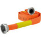 Tuyau plat de construction/industriel. orange. C/52mm avec 2 clapets anti-fuite. STORZ Raccord 15m FORTIS