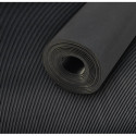 Tapis à stries fines SBR. noir. 3mm. 1200mm 10m FORTIS