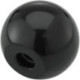 Bouton sphérique DIN319 Duroplast. Forme C. 32mm. M 8. contenu : 5 pièces FORTIS