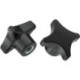 Poignée en croix DIN6335 Duroplast. Forme K. 40mm. M 8. contenu : 5 pièces FORTIS