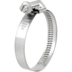 Collier de serrage à vis sans fin SX-T 9 40-60 C7 W4 Acier inoxydable 1.4301 (Par 25)