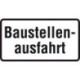 Panneau ZZ.1007-33. 330x600mm Sortie de chantier Label de qualité RAL film RA1