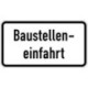 Panneau WH.28. 600x330mm Entrée de chantier Label RAL film RA1