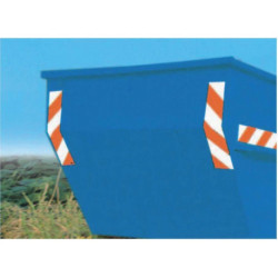 Marquage de conteneur 705x141mm magnétique 1 jeu - 4 à gauche & 4 à droite