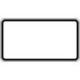 Panneau ZZ.blanc. 330x600mm fond blanc - bord noirLabel de qualité RAL film RA1