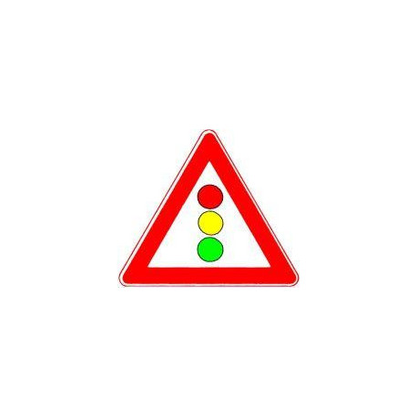Panneau VKZ.131 Triangle 900mm Signalisation lumineuse Label de qualité RAL feuille RA2