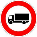 Panneau VKZ.253 Ronde 600mm Interdiction aux véhicules de plus de 3,5 tLabel de qualité RAL feuille RA2