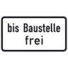 Panneau ZZ.1028-31. 330x600mm jusqu'au chantier libre Label de qualité RAL film RA2