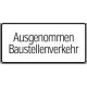 Panneau WH.47. 600x330mm sauf. Circulation sur les chantiersLabel de qualité RAL film RA2
